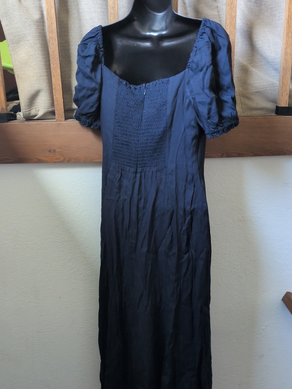 ✨ Nwt Reformation Hailsey Dress In Dark Navy Size US 8/ 10 - Picture 6 of 8